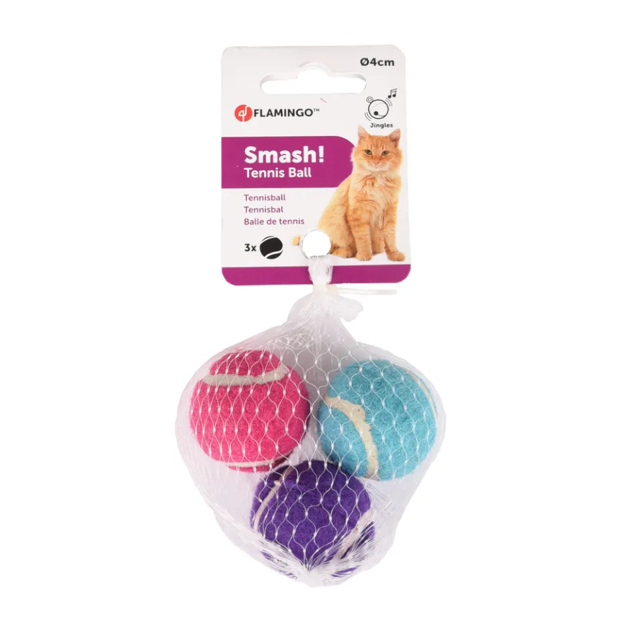 Bola de tênis Flamingo Winta para gatos