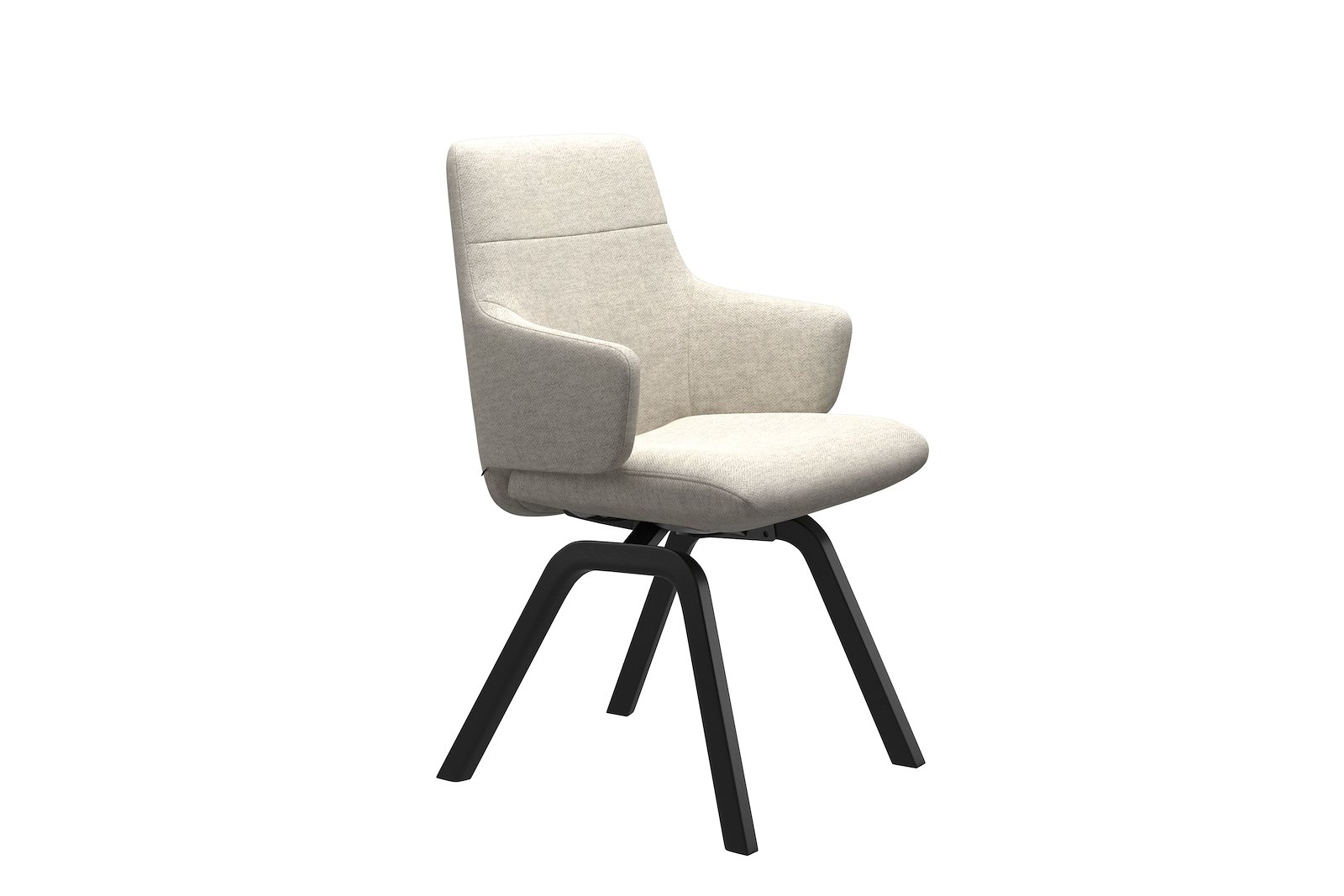 Chilli spisestol Tekstil Peony - Light Beige - Sort