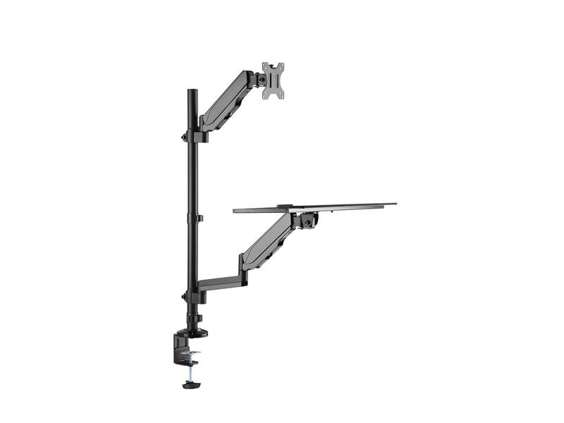 NEOMOUNTS Monitor-Standfuss DS90-325BL1 Schwarz Höhenverstellbarer Tischarbeitsplatz für 1732
