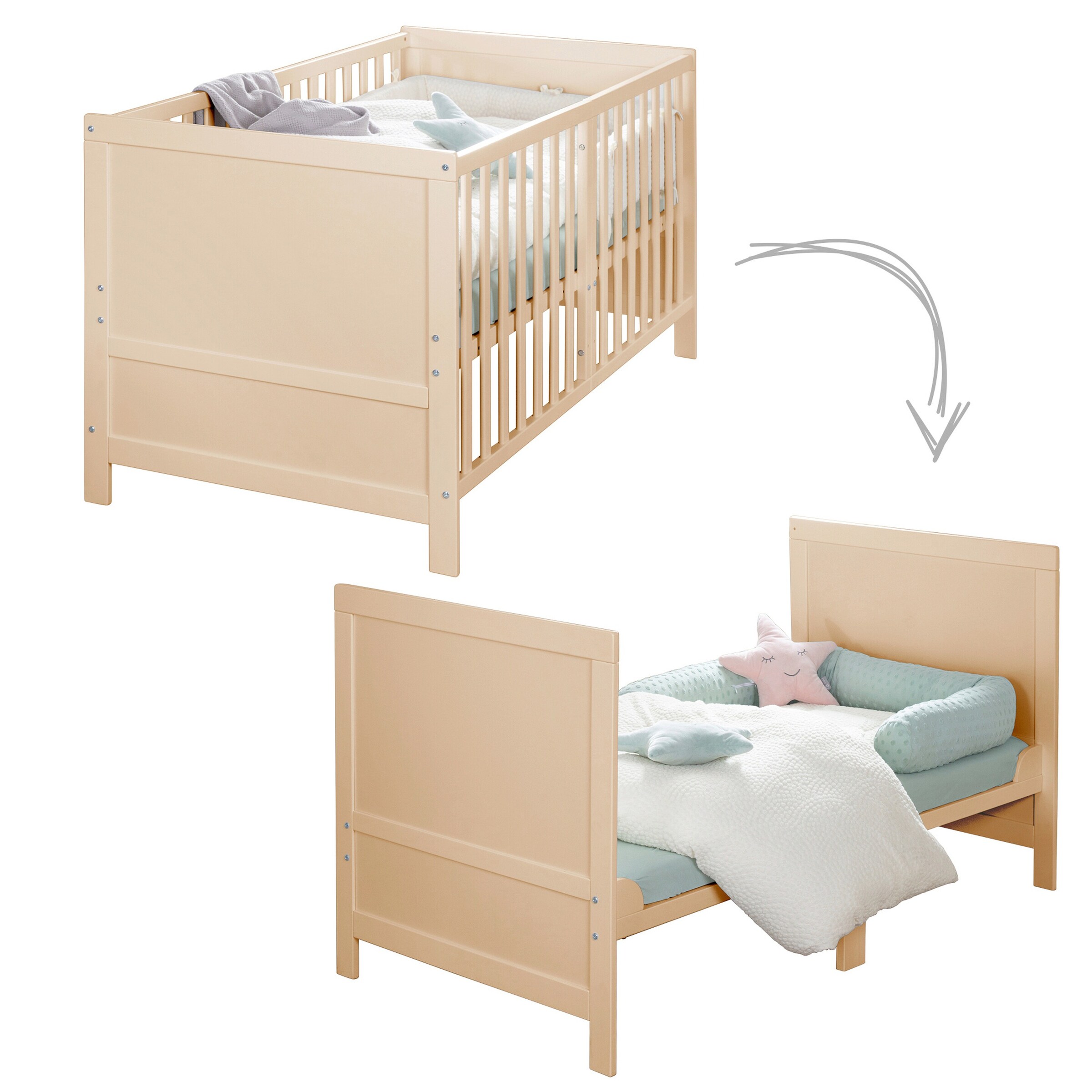 roba Kombi-Kinderbett 70x140 cm Easy Sleep