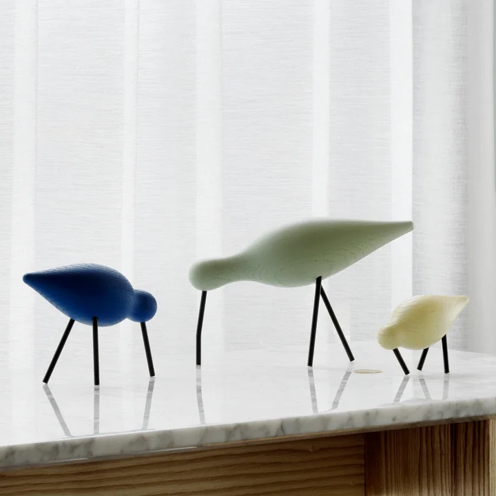 Normann Copenhagen - Shorebird small, Walnuss / Messing