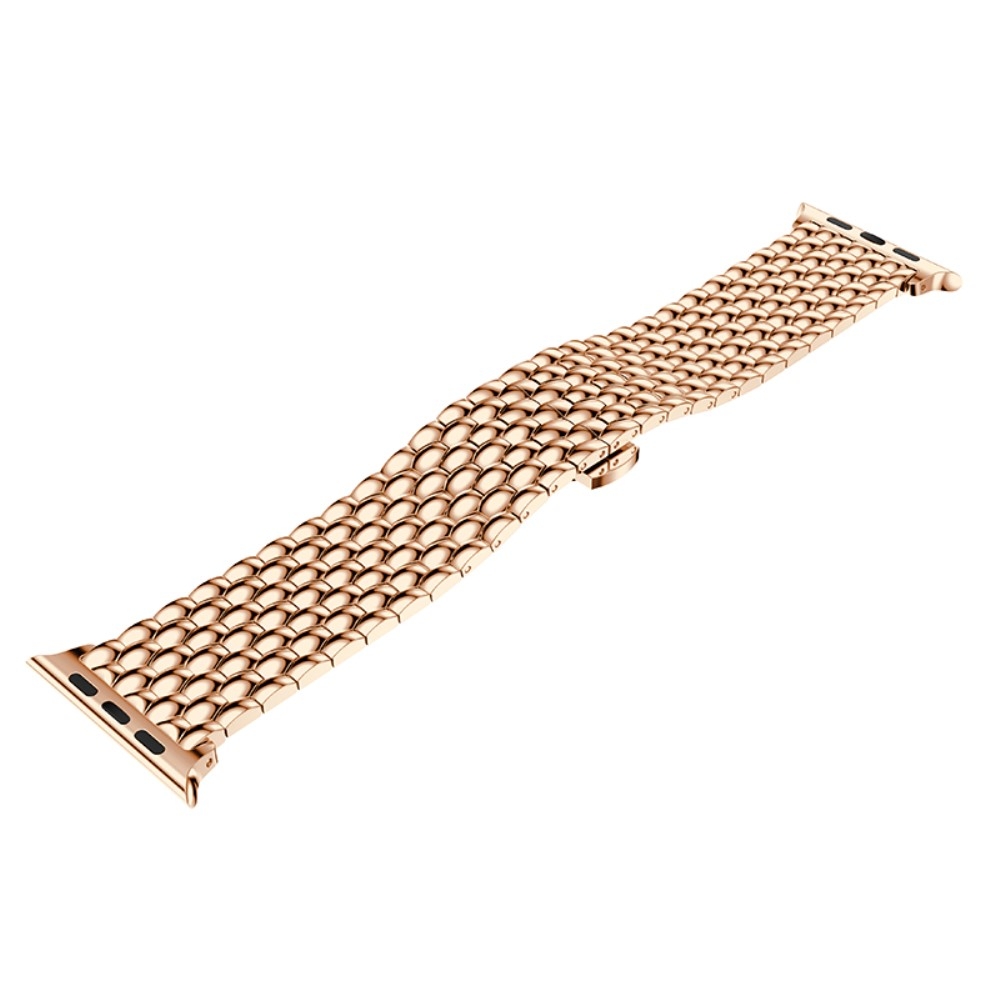 Apple Watch (42/41/40/38 mm) Edelstahl Armband mit Faltschliesse - Roségold