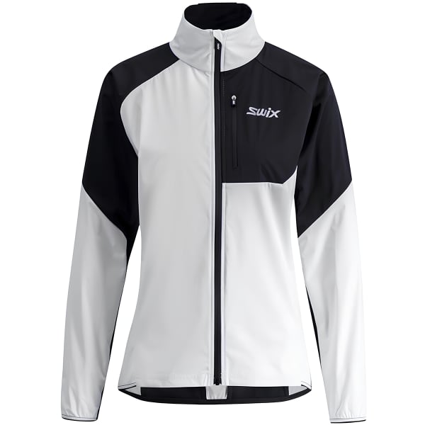 Veste ski de fond SWIX FOCUS WIND JACKET W BRIGHT WHITE/BLACK