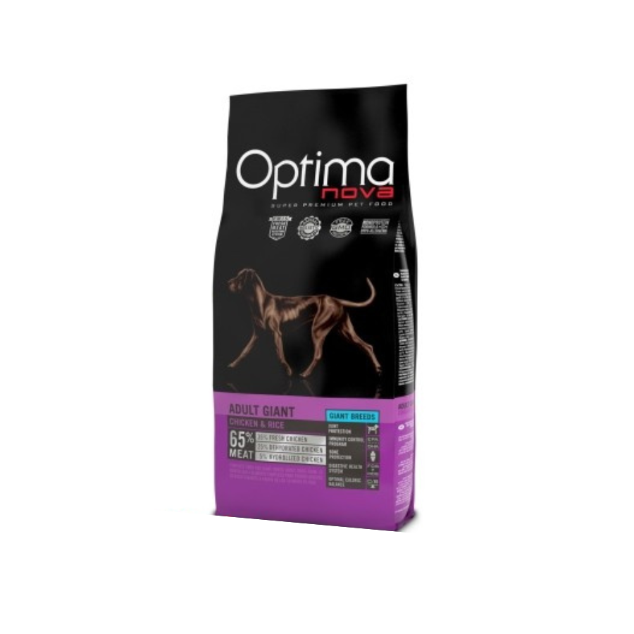 OPTIMA NOVA ADULTO GIGANTE FRANGO ARROZ 12 KG.