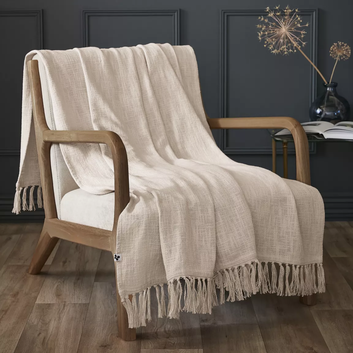 Plaid coton (130 x 160 cm) Sixtine Beige