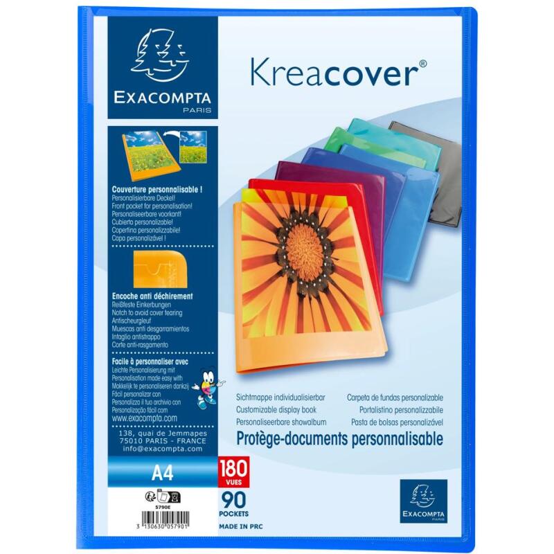 Protège-documents polypropylène semi rigide Kreacover® - A4