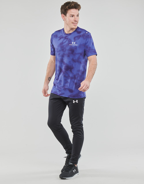 Under Armour - RUSH ENERGY PRINT SS - Bleu / Blanc