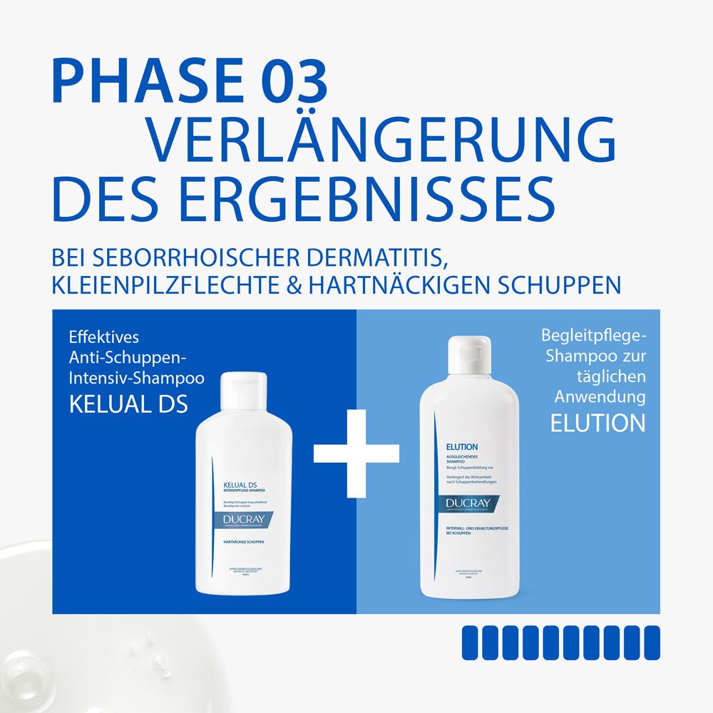 DUCRAY KELUAL DS Shampoo – Anti-Schuppen-Shampoo bei hartnäckigen Schuppen, seborrhoischer Dermatitis und Kleienpilzflechte