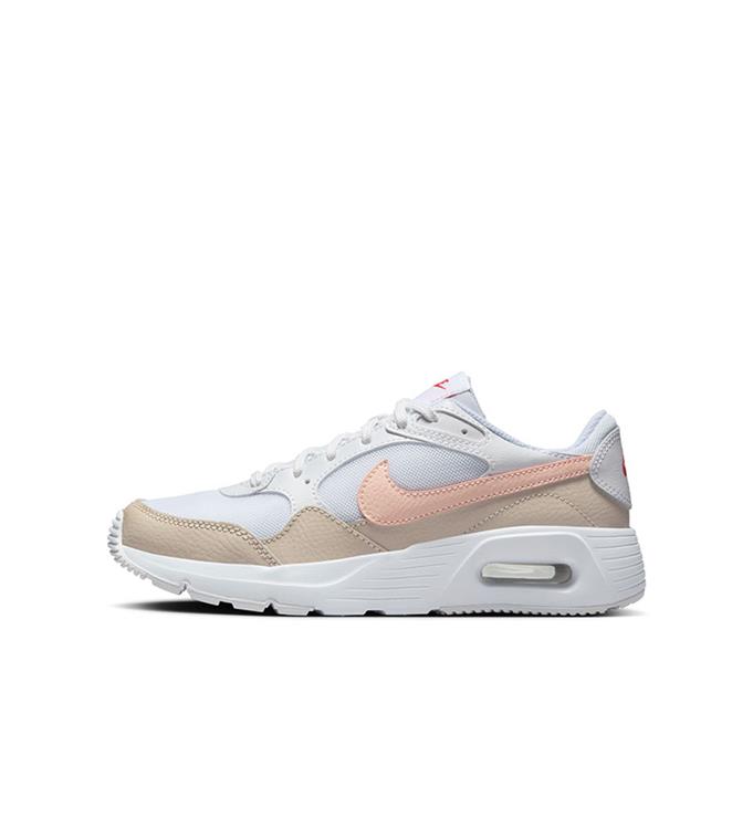 Nike Air Max SC Big Kids Shoe WHITE-ECHO-PINK-LT-OREWOOD-BRN