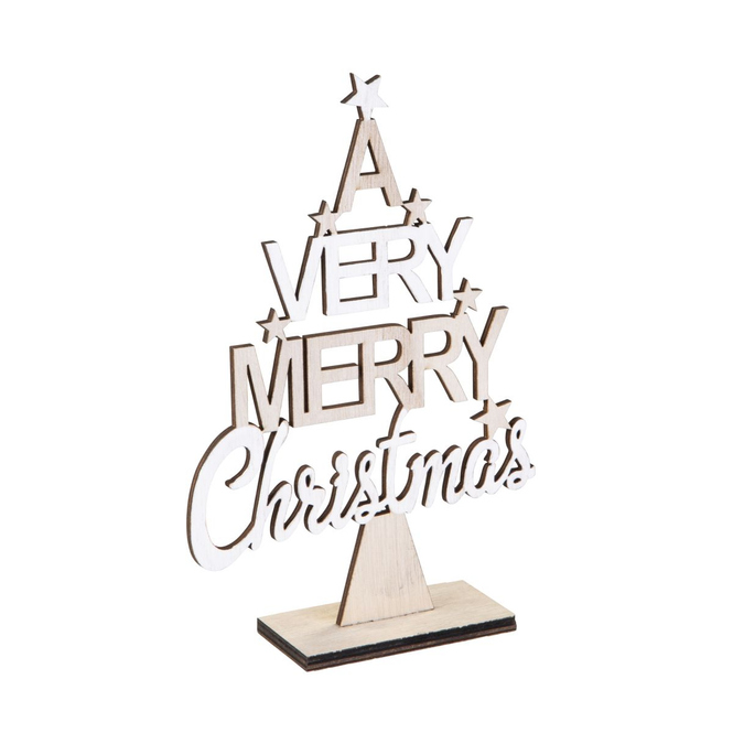 Baum Merry Christmas - ca. 14,5 x 4,5 x 22 cm