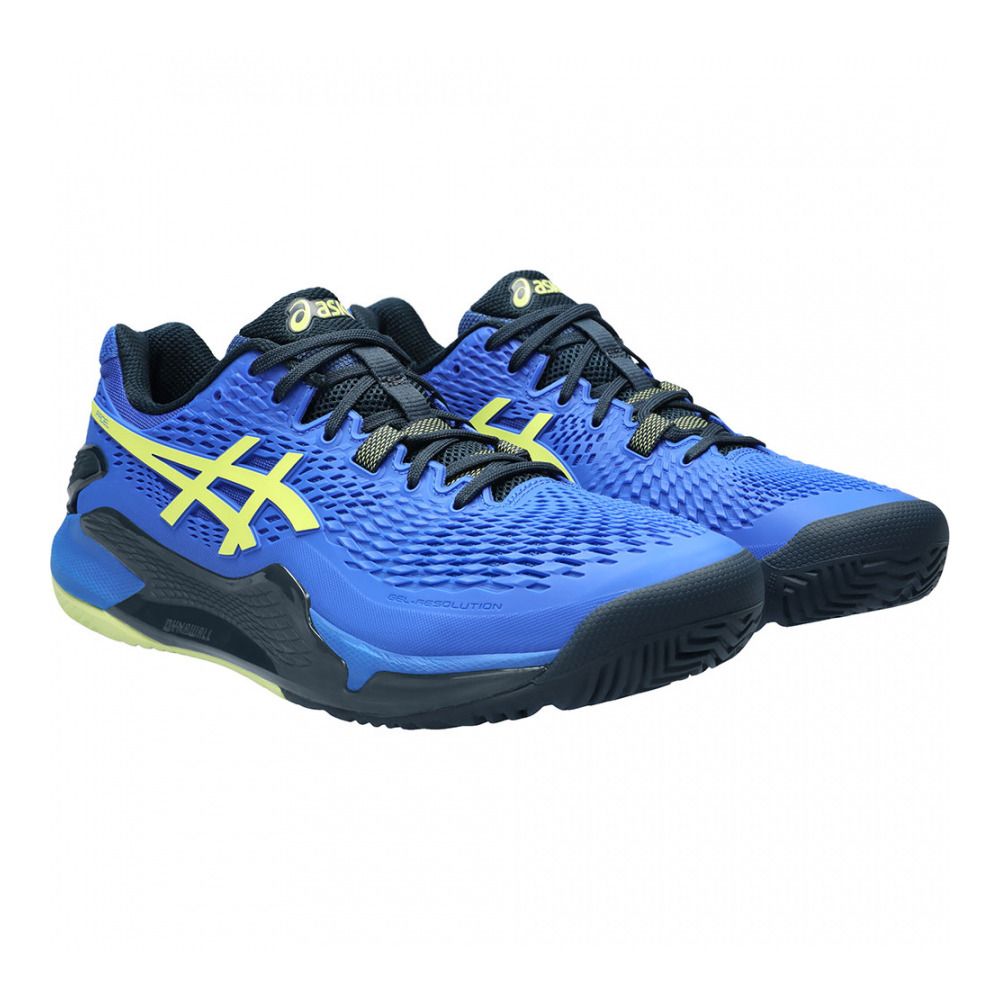 Asics GEL-RESOLUTION 9 PADEL - Chaussures de padel Homme illusion blue/glow yellow