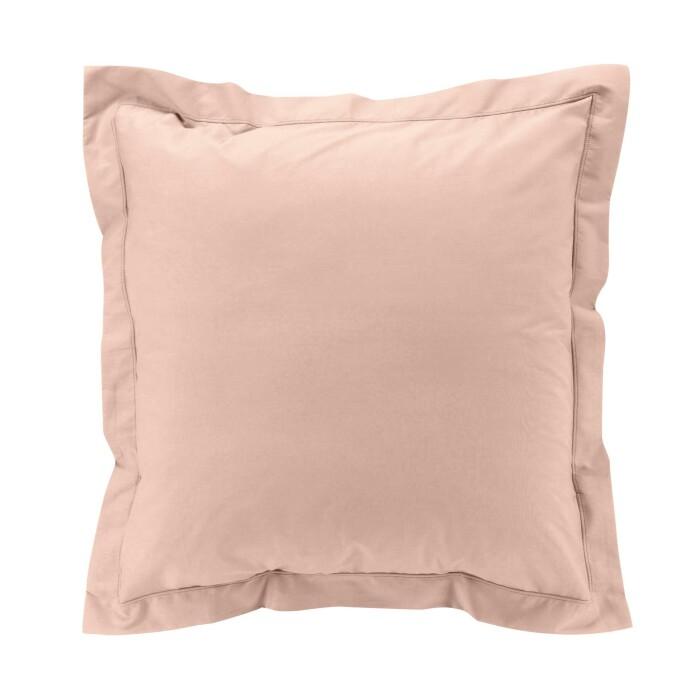 TAIE OREILLER 63X63CM PERCALE UNI 78 FILS NUDE