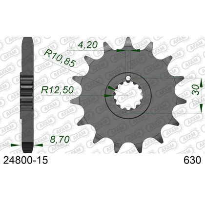 Kit chaine AFAM 630 Type Acier