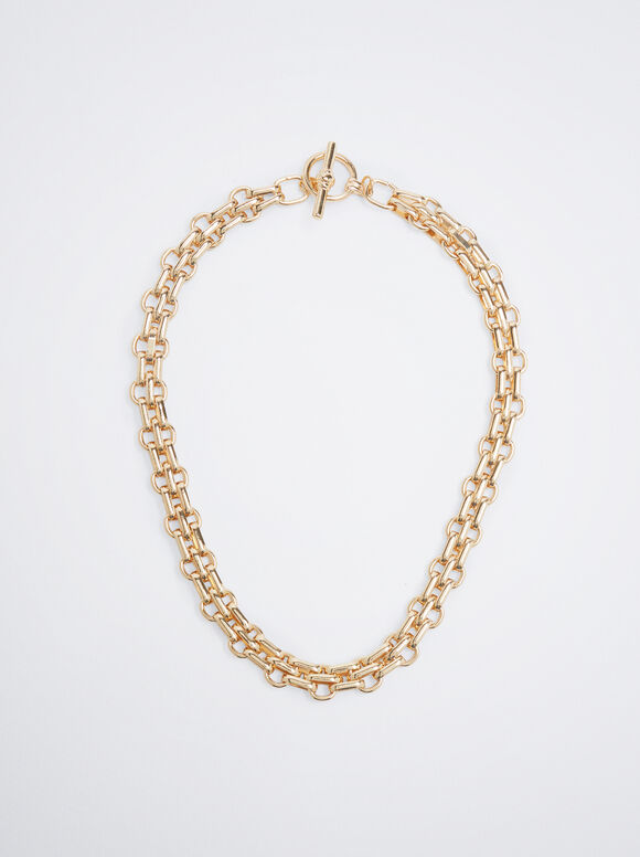 Colar de Corrente Dourada - Dourado