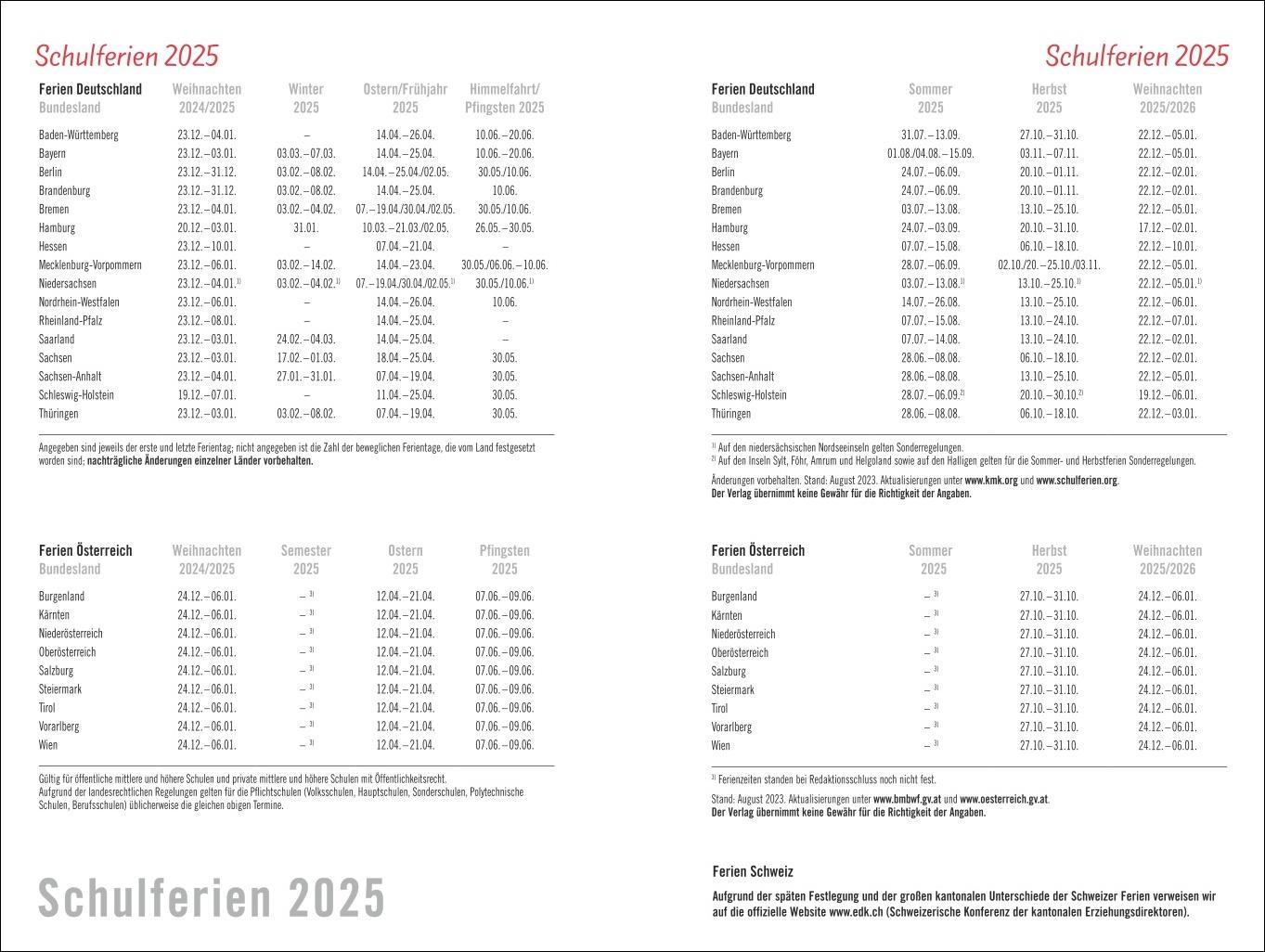 Helme Heine: Familienplaner-Buch A6 2025