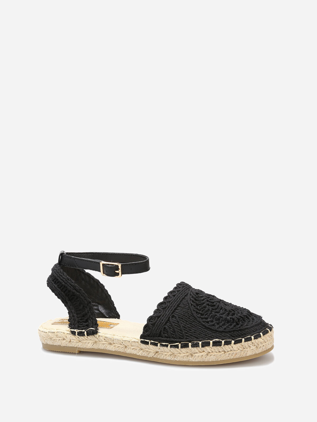 Espadrilles en crochet- Noir