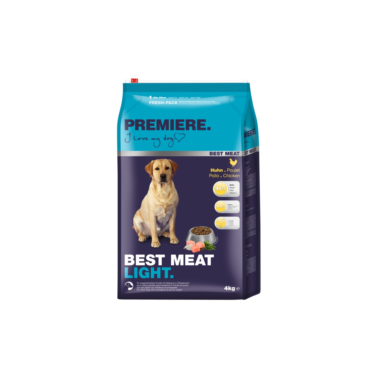 PREMIERE Trockenfutter Hund Best Meat Adult Light Geflügel