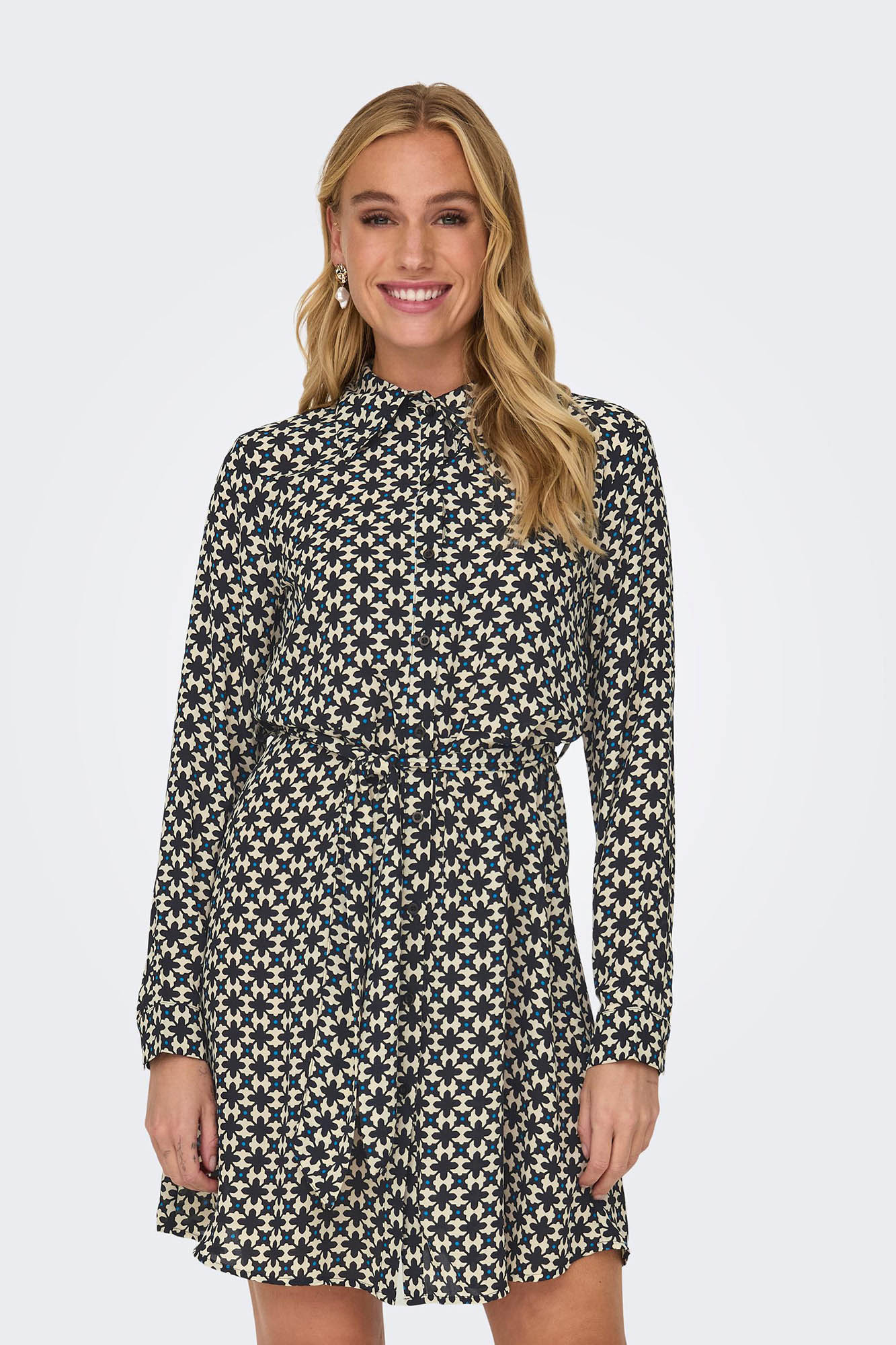 Vestido curto estampado