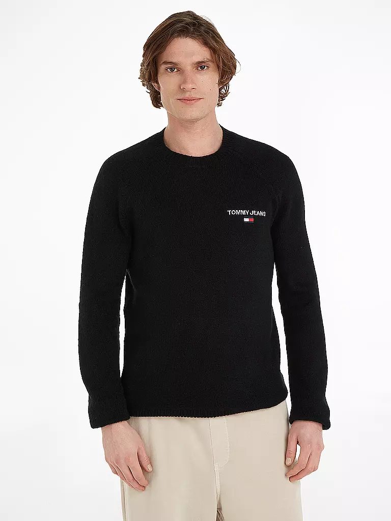 TOMMY JEANS Pullover schwarz