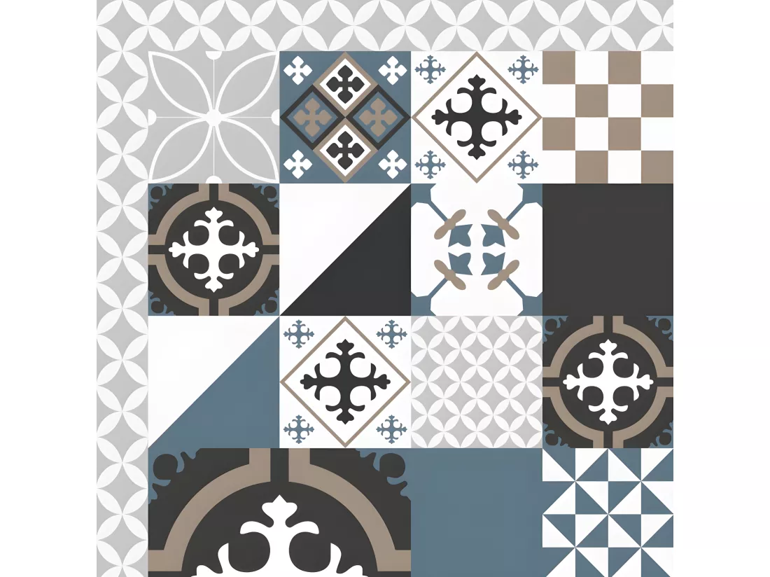 Tapis Vinyle Médium l 50xL120cm - Ciment style Dulce - Vinyle