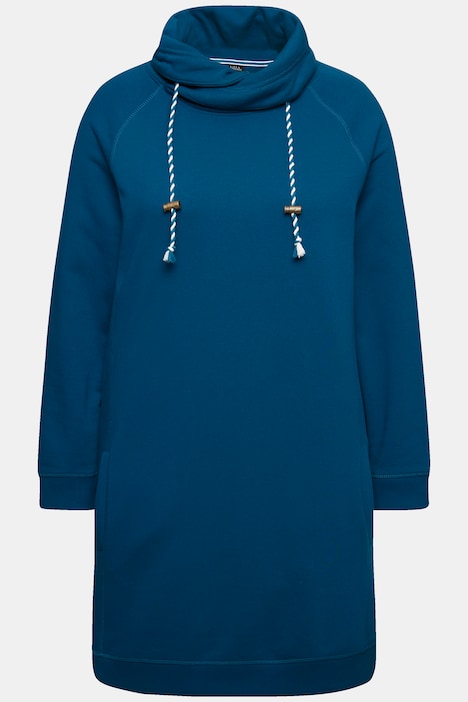 Sweatkleid, Stehkragen, Langarm, Taschen