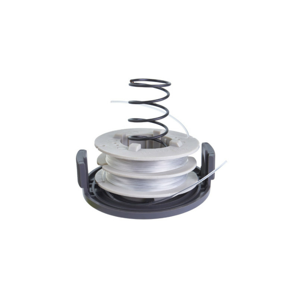 Bobine simple fil ryobi diamètre 1.2mm et couvercle pour coupe-bordures électriques rac140
