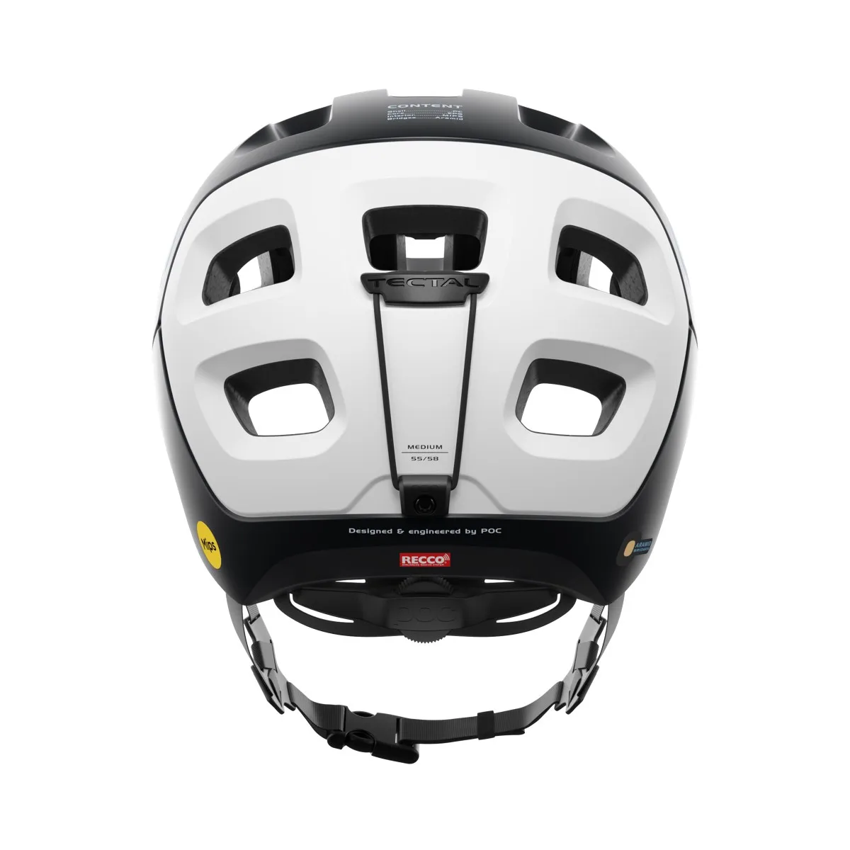 POC Tectal Race Mips Uranium Black/Hydrogen White Matt