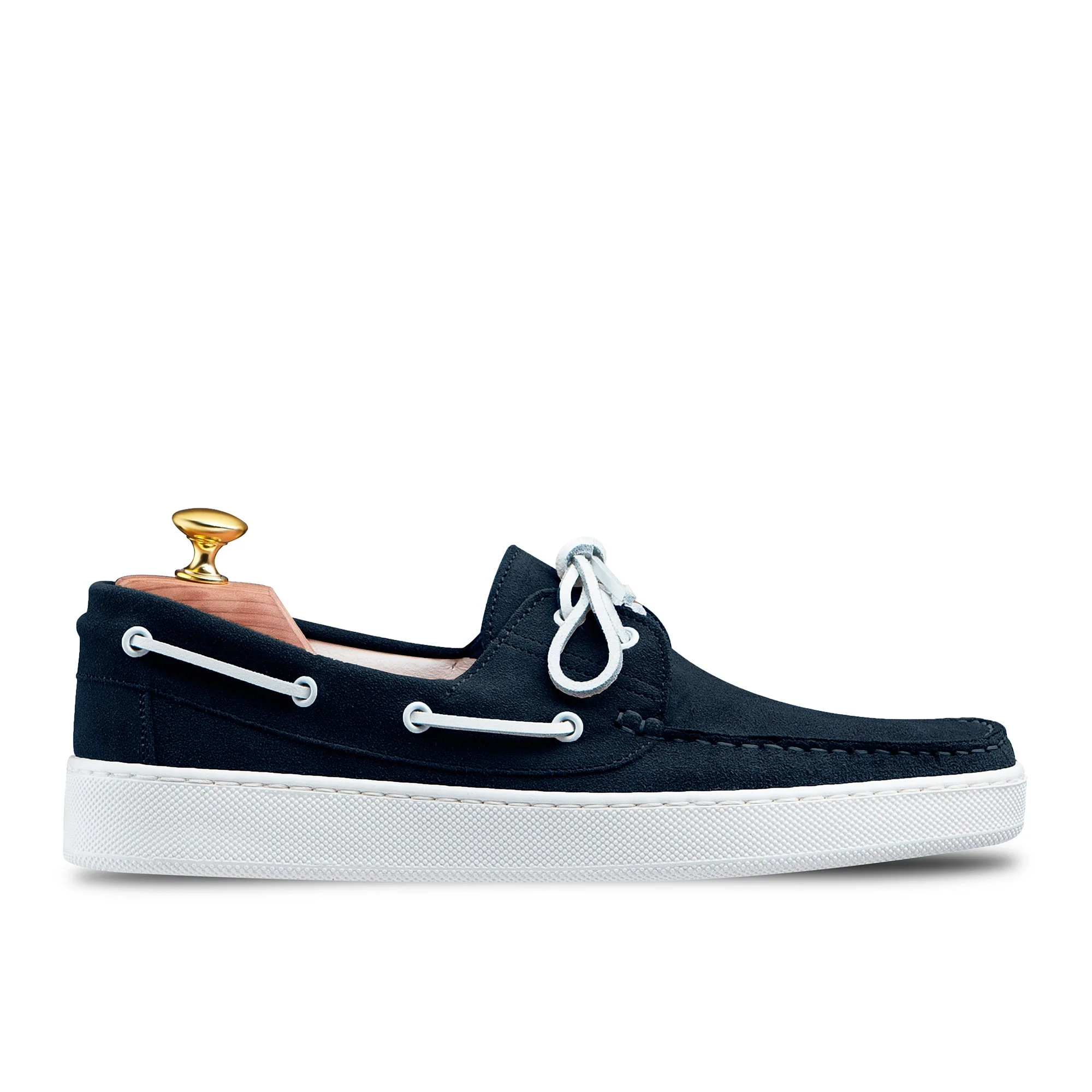 Chaussures bateau Torca 1102 veau velours bleu marine