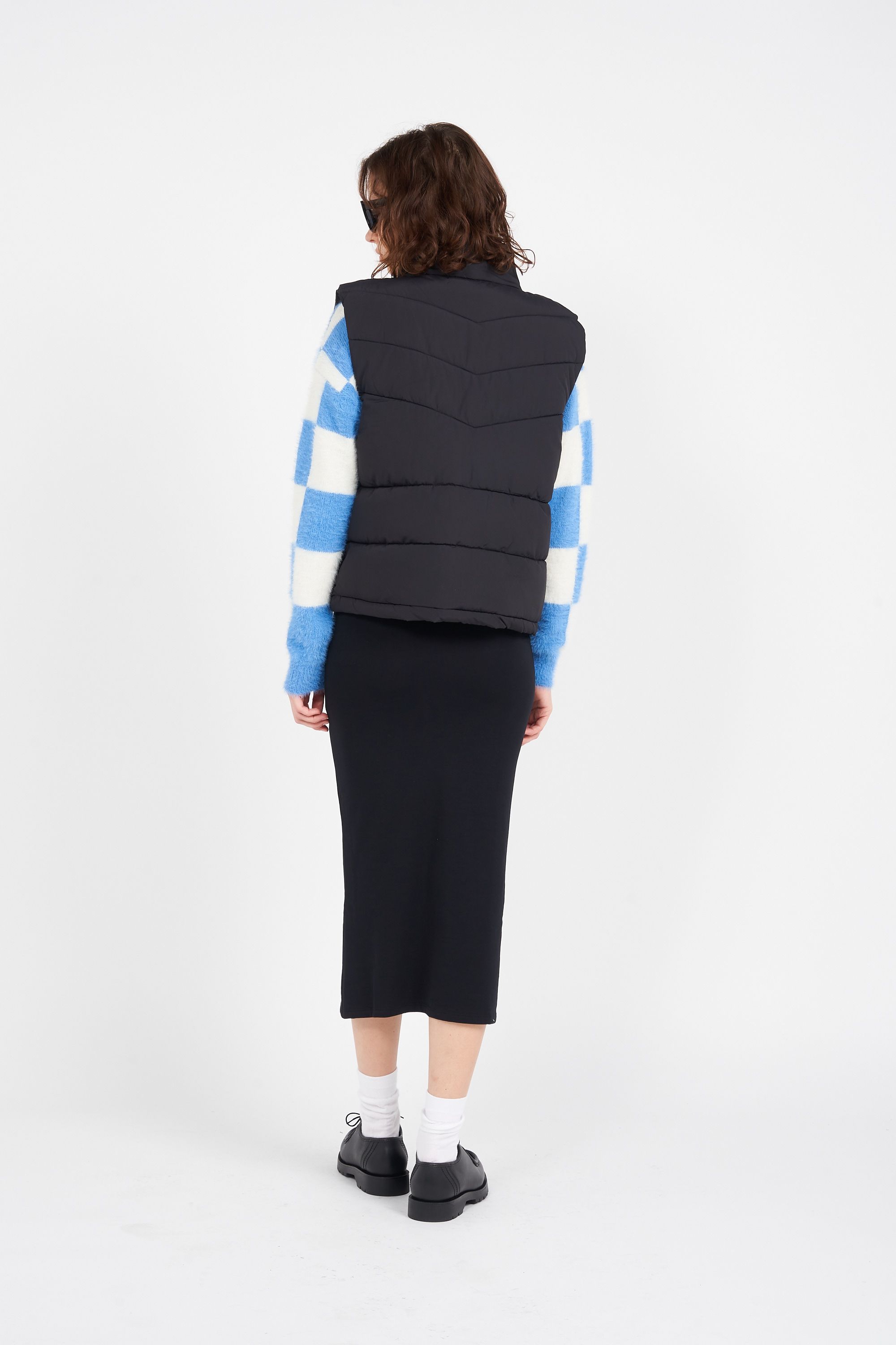 NOISY MAY Veste NMDALCON S/L SHORT VEST NOOS Noir