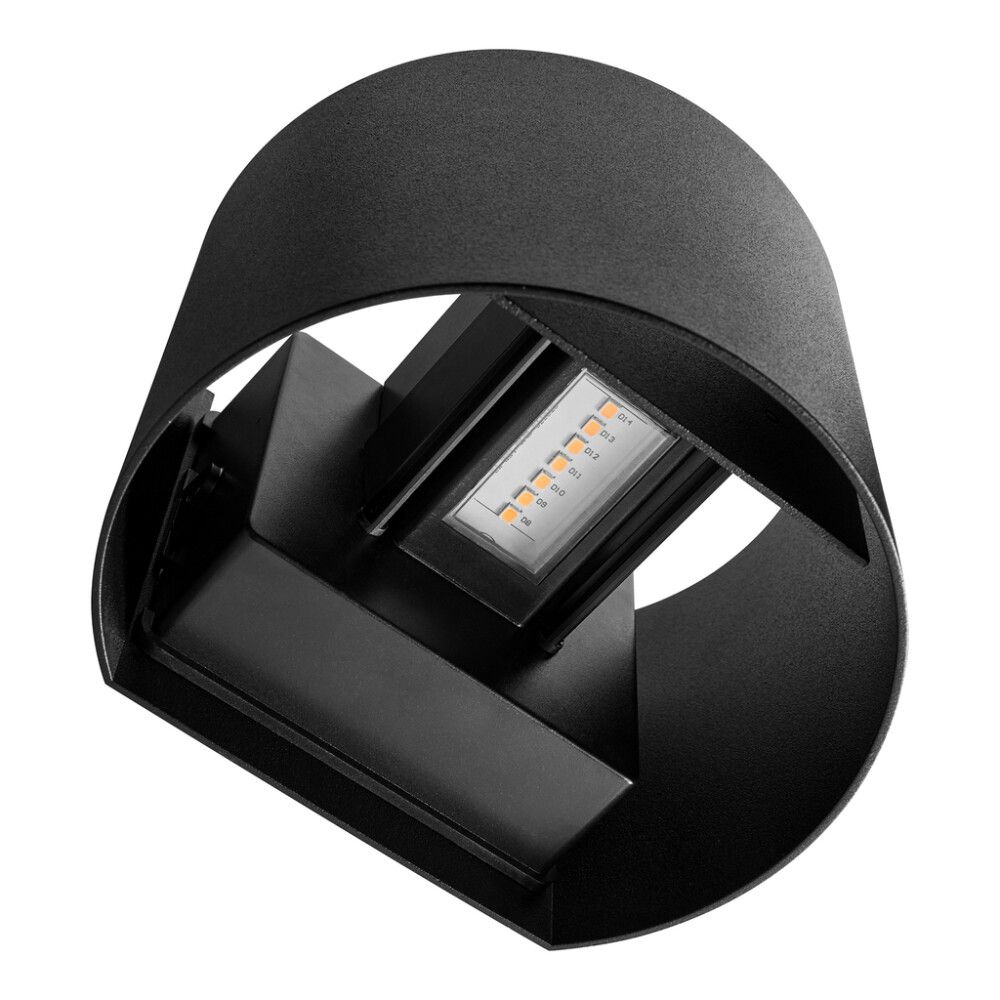 VEGGLAMPE NORDLUX MILDA SVART ALU IP44