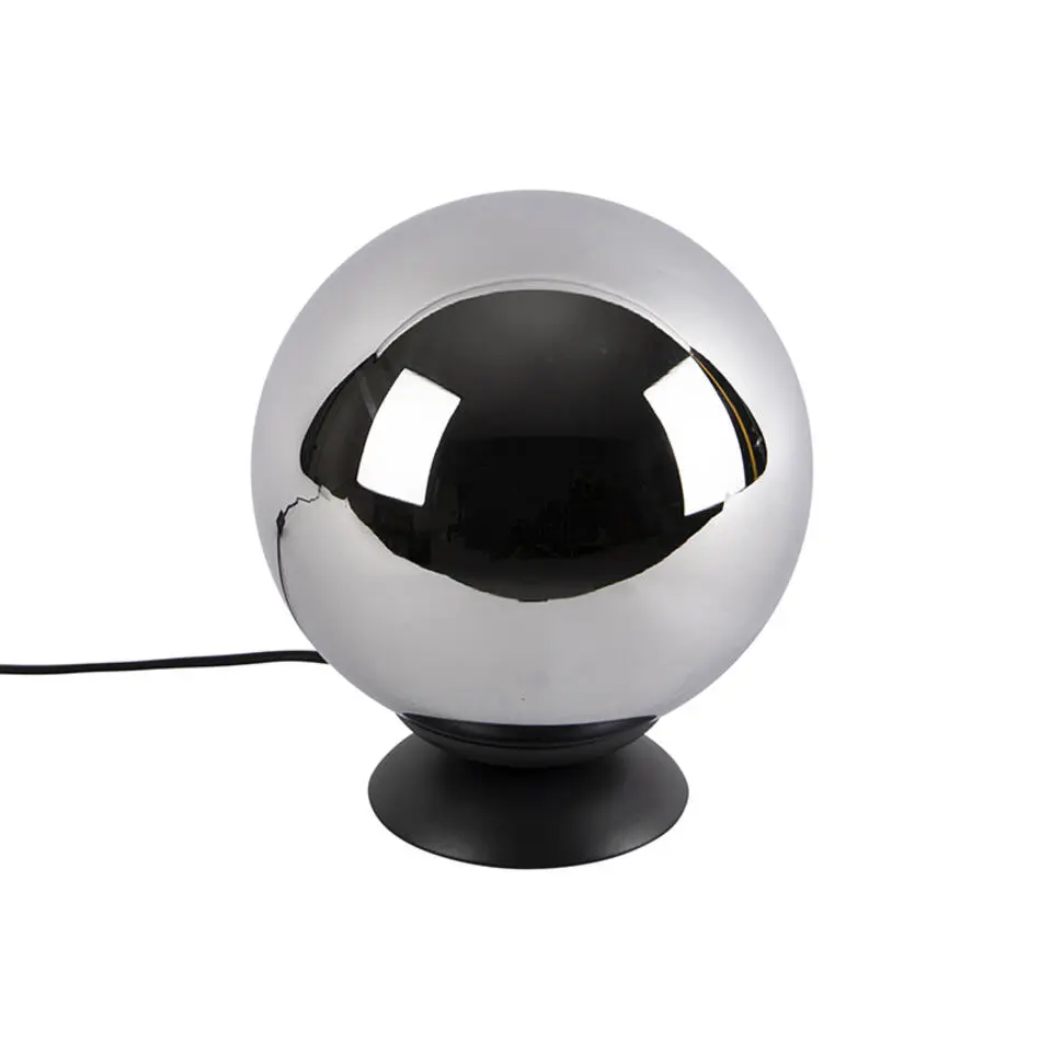 Qazqa tafellampen pallon zilverkleurig e27