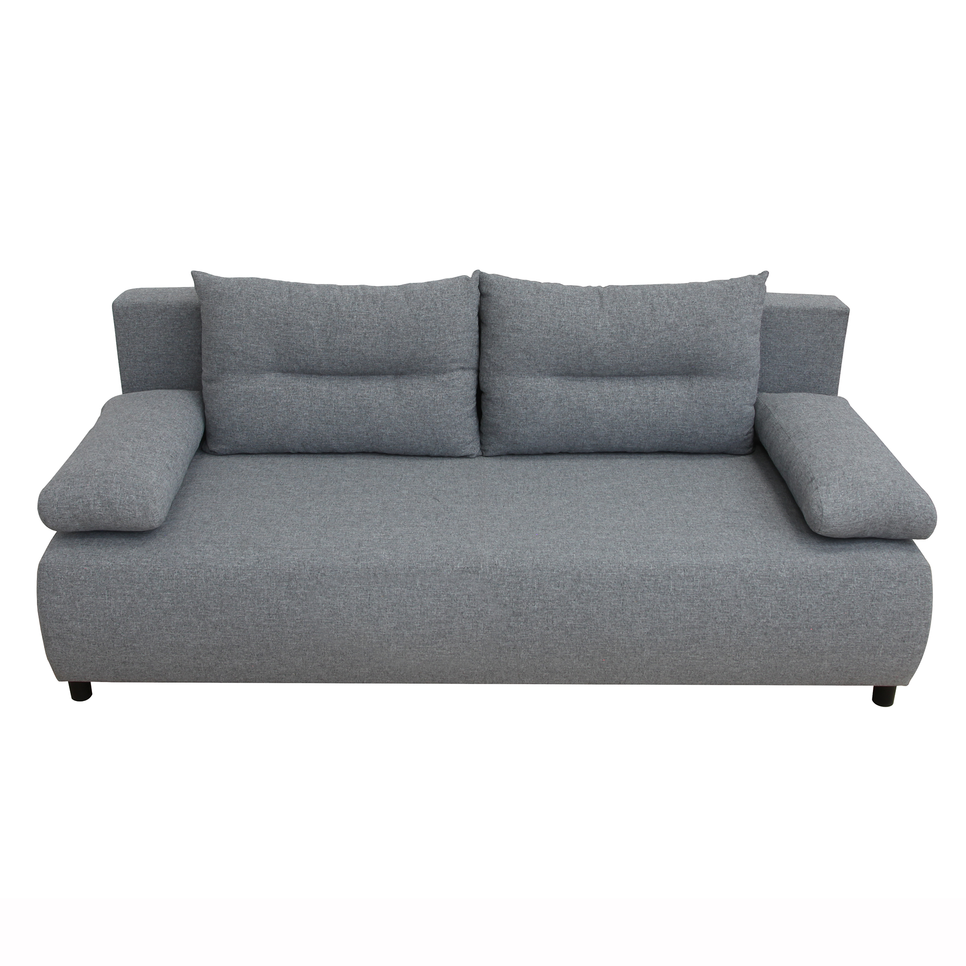 Schlafsofa - grau - mit Staukasten - 192 cm