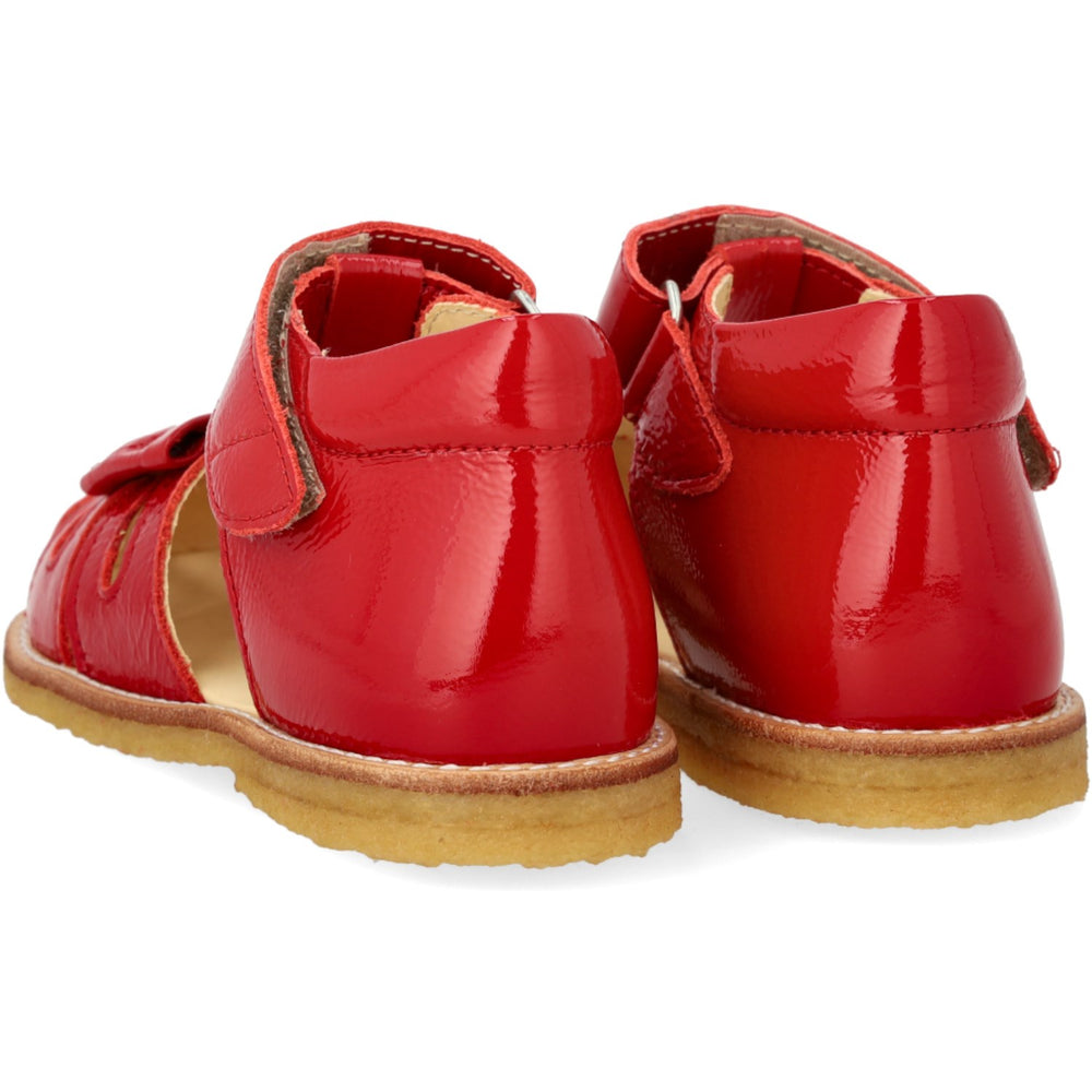 Køb Angulus Dark Red Begynder Sandal Med Sløjfe Og Velcro Lukning