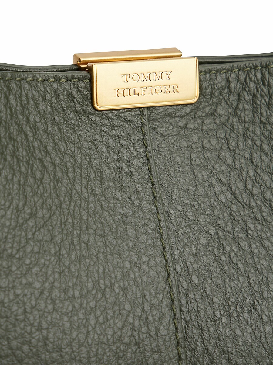 TOMMY HILFIGER<br>Bolsa de ombro casual, couro