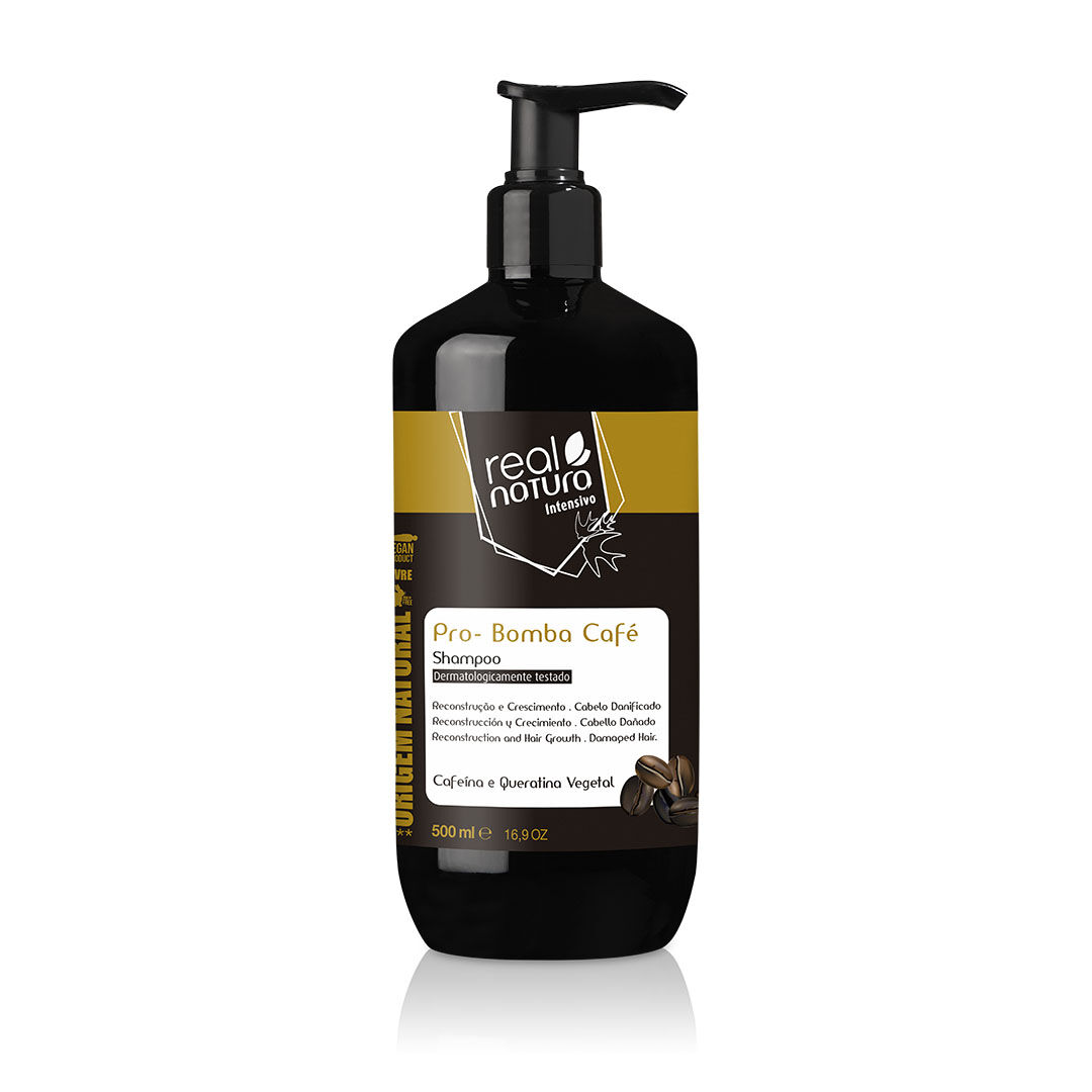 REAL NATURA Pro Reparação Bomba - café Champô - 500ml