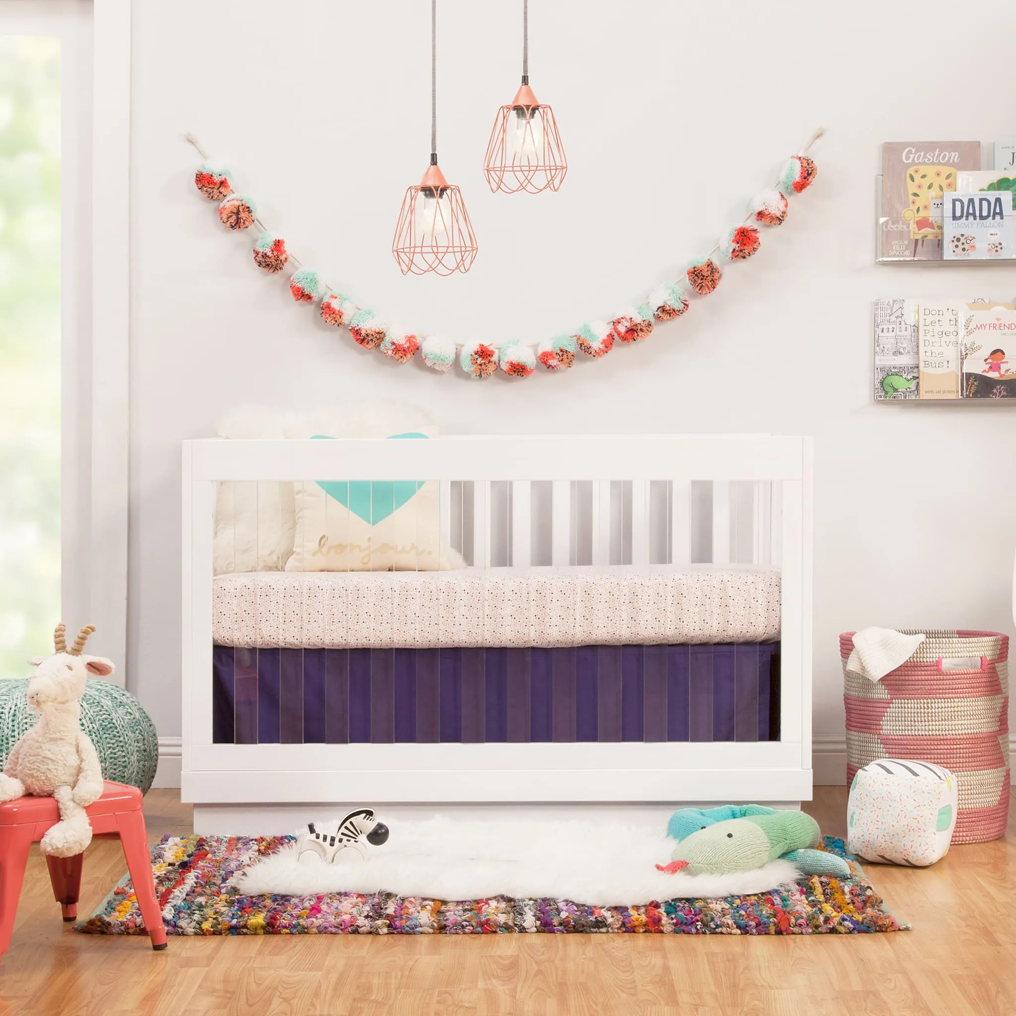 Babyletto Couchette Convertible 3 en 1 Harlow - Blanc