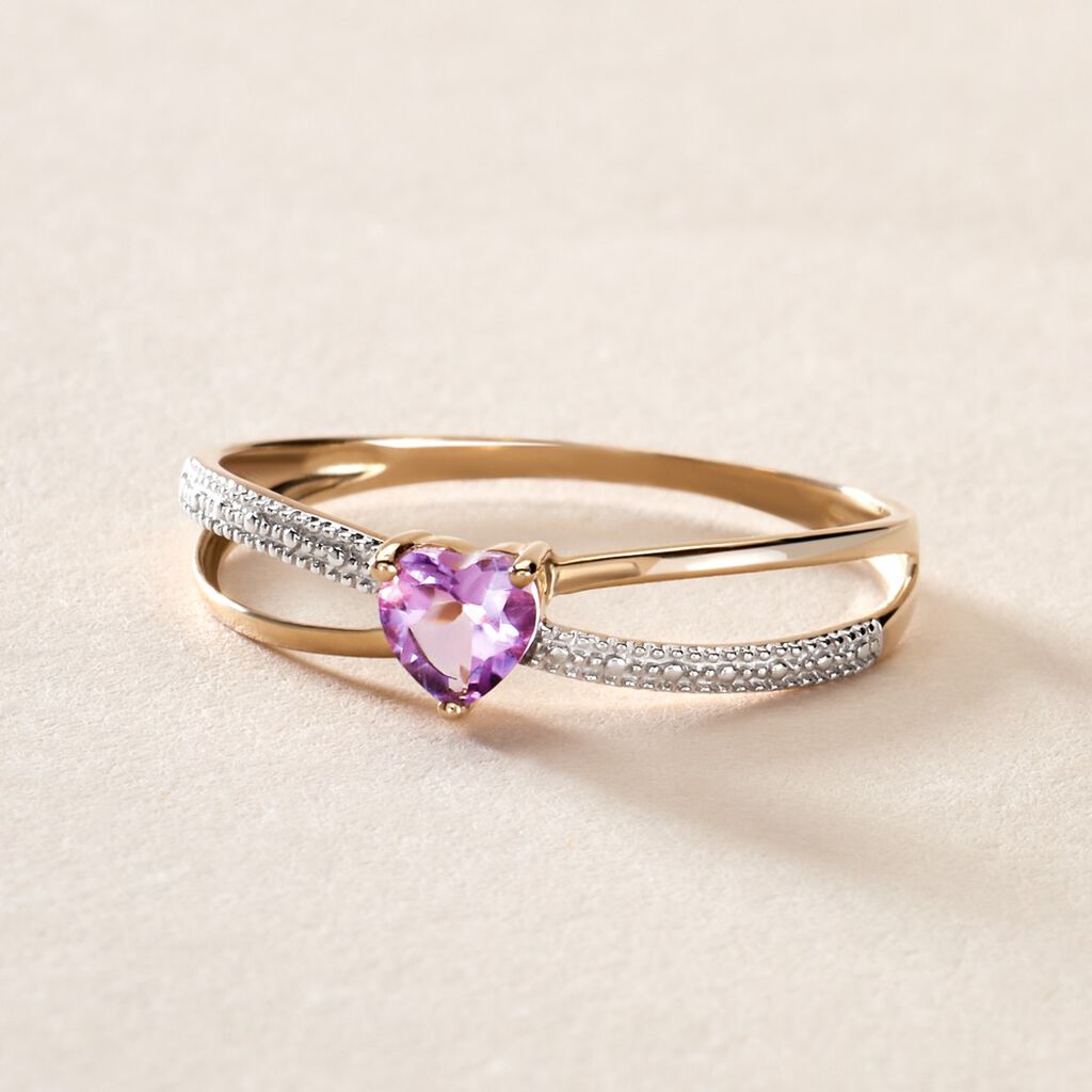 Bague Rory Or Jaune Amethyste