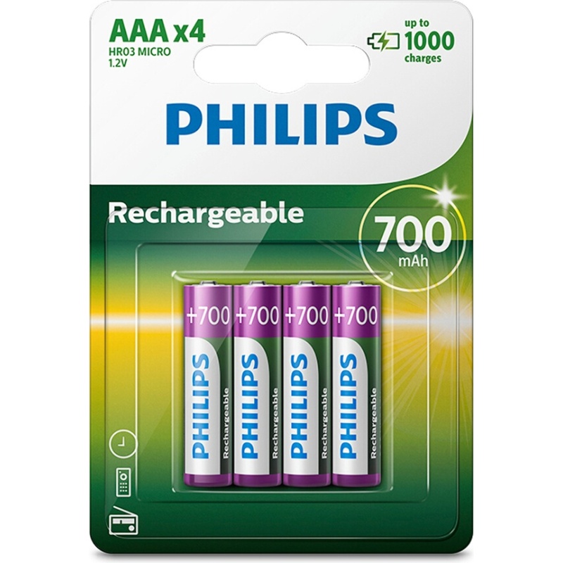 Pile rechargeable Philips PILES RECHARGEABLE AAA LR03 700 MAH