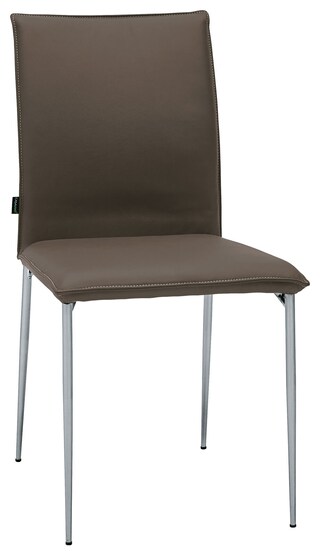 CASAVANTI Esszimmerstuhl LEON 2er Set Leder braun