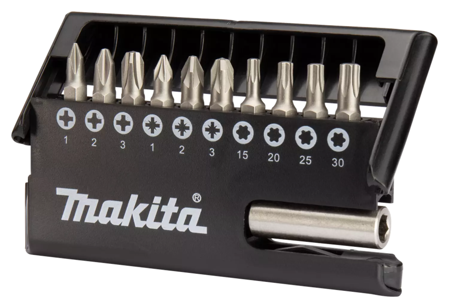 Makita D-30651 11 delige magnetische bitset