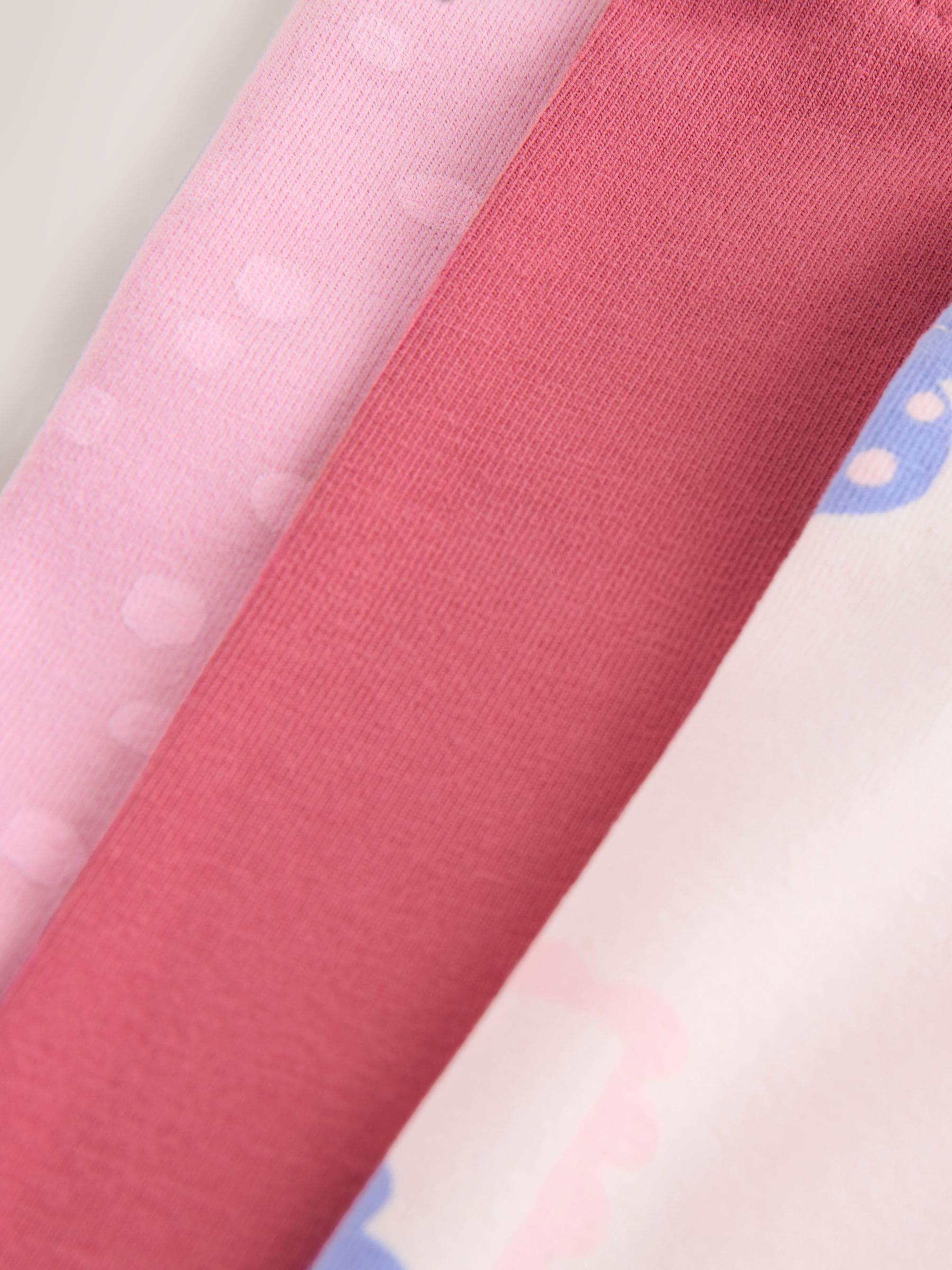 Roze met eenhoornprint - Verpakking van 3 leggings (3 mnd-7 jr)