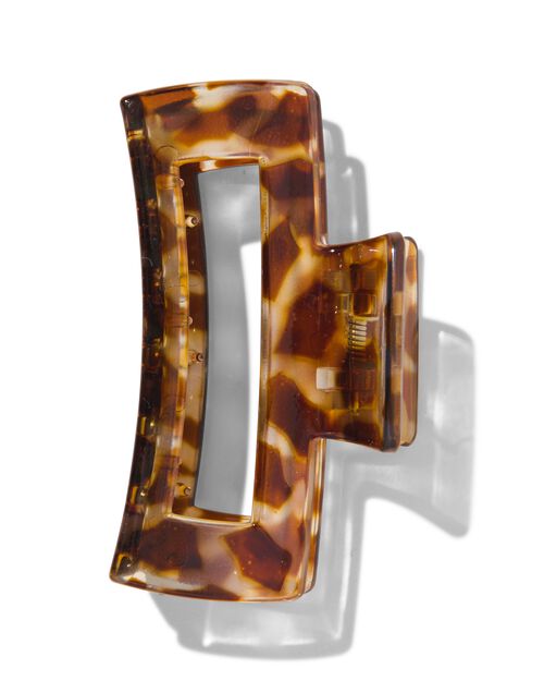 pince à cheveux carrée 8cm tortue