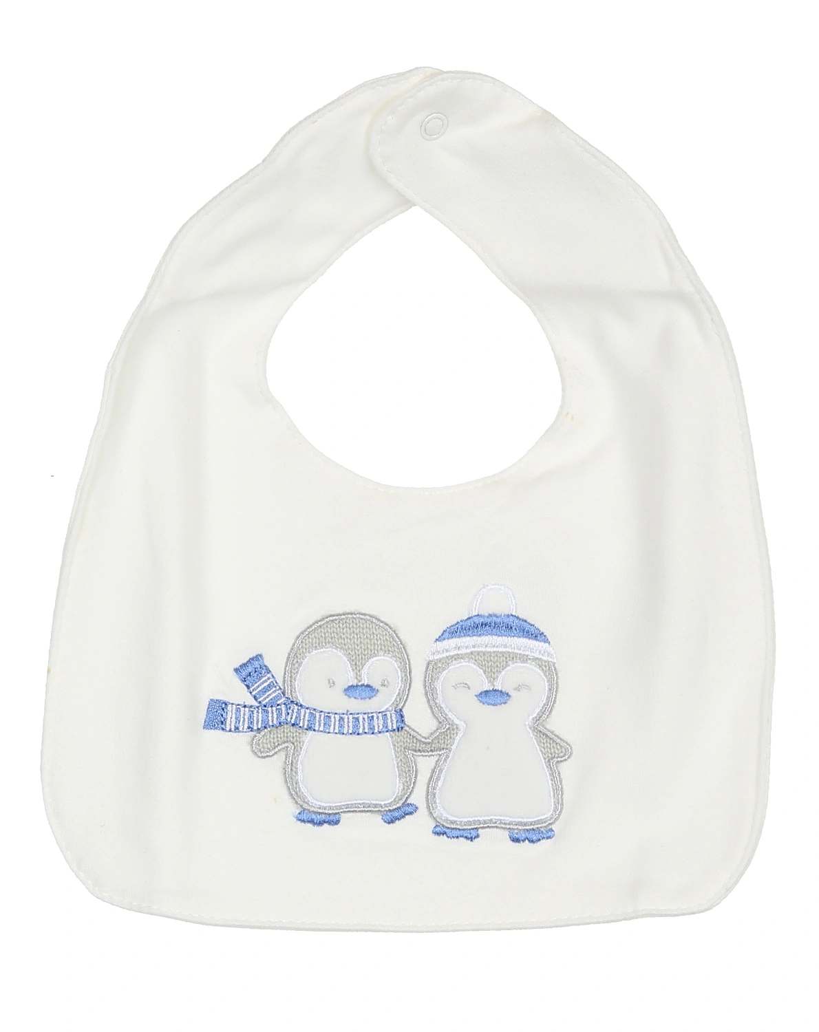 Lätzchen PINGUINE & WESTE 2er-Pack in weiß/hellblau