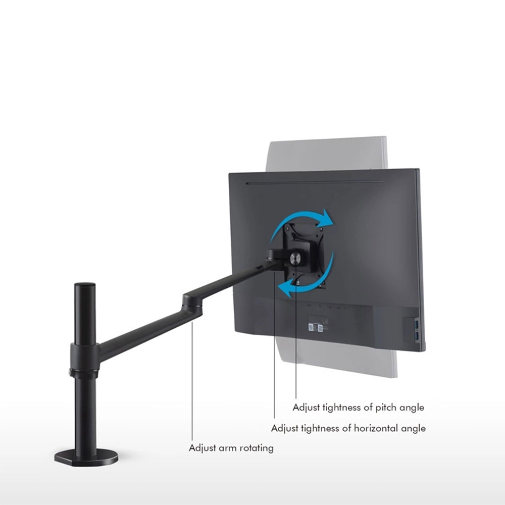 Schwenkbare Aluminium Monitor Tischhalterung Arm 17