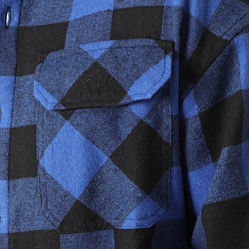 Surchemise 5124 Carreaux Bleu Marine Noir