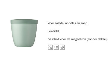 Snackpot Ellipse 500 ml - Nordic sage