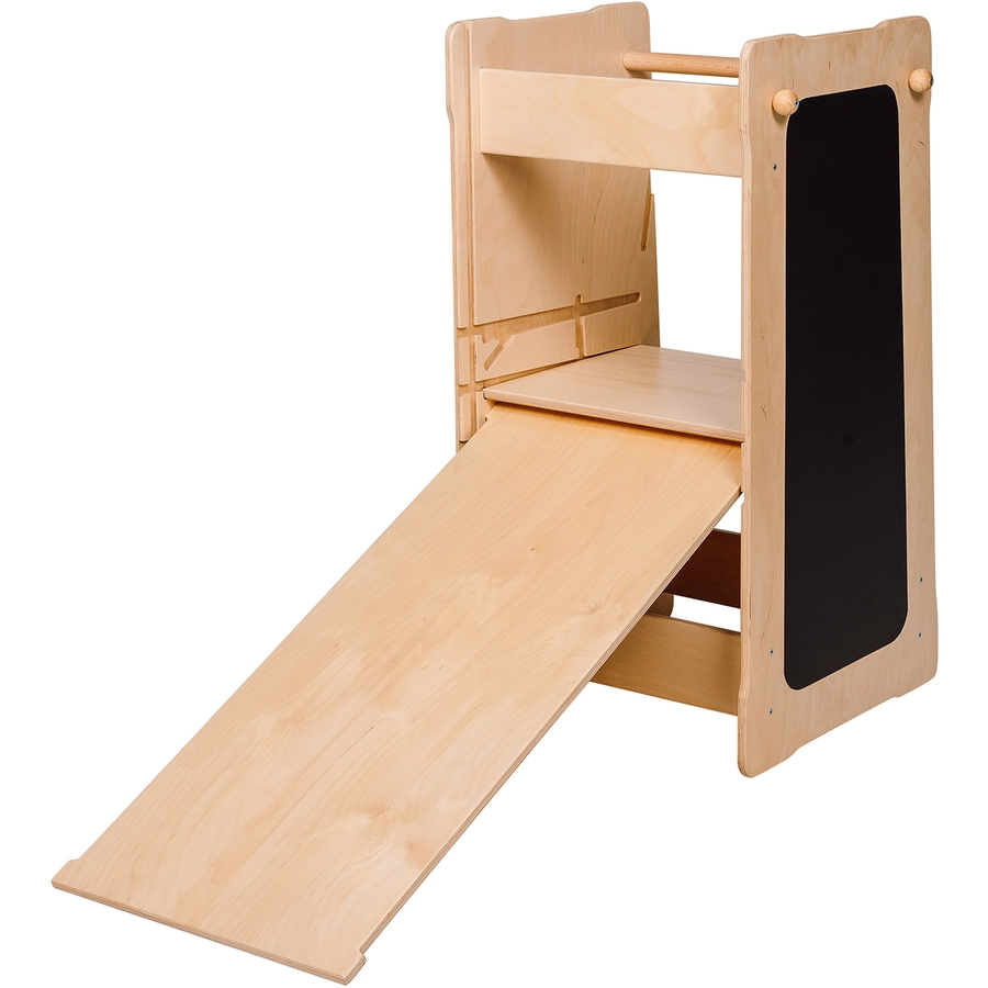 Montessori® Montessori® Lernturm XXL + BrettRutsche Montessori® Kindermöbel mehrfarbig