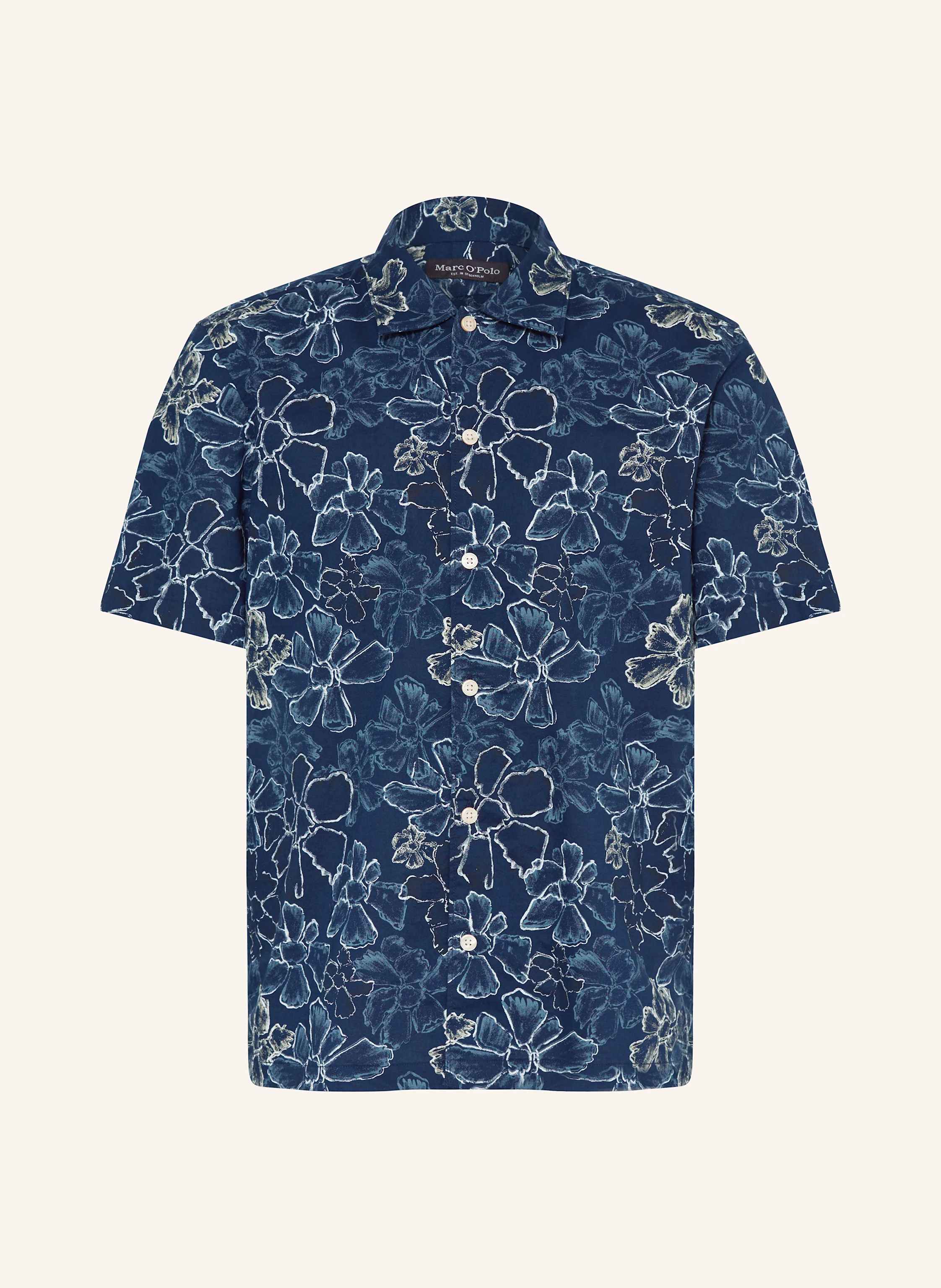 Marc O'Polo Kurzarm-Hemd Regular Fit aus Leinen