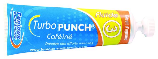 Gel énergétique Fenioux Multi-Sports Turbo Punch caféiné Fluide 3 Agrumes - 35g
