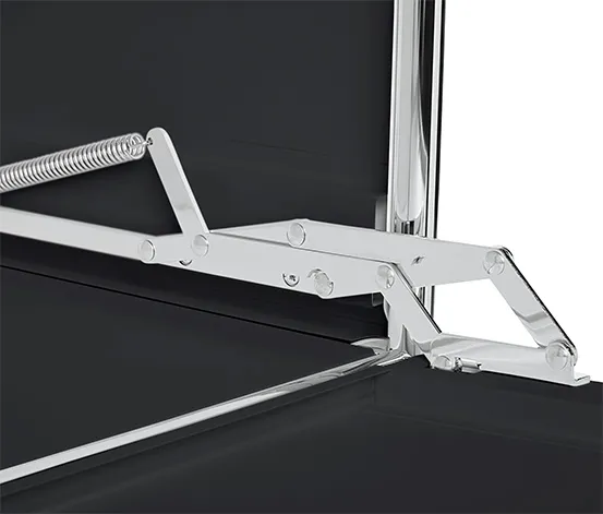 Sideboard Metall »CN3«, niedrig mit Klappenfächern, schwarz